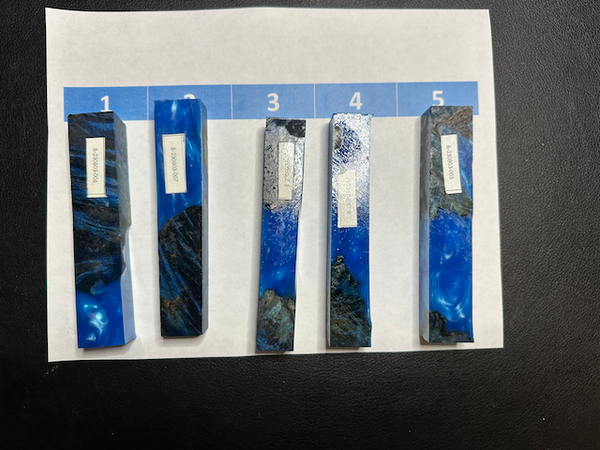 Blue / Black Acrylic Pen Blanks