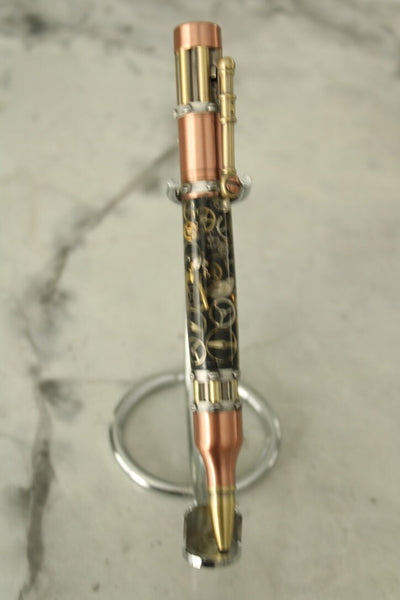 Watch Parts Victorian Steampunk Ballpoint Pen - Copper, Pewter, Brass