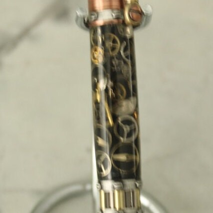 Watch Parts Victorian Steampunk Ballpoint Pen - Copper, Pewter, Brass